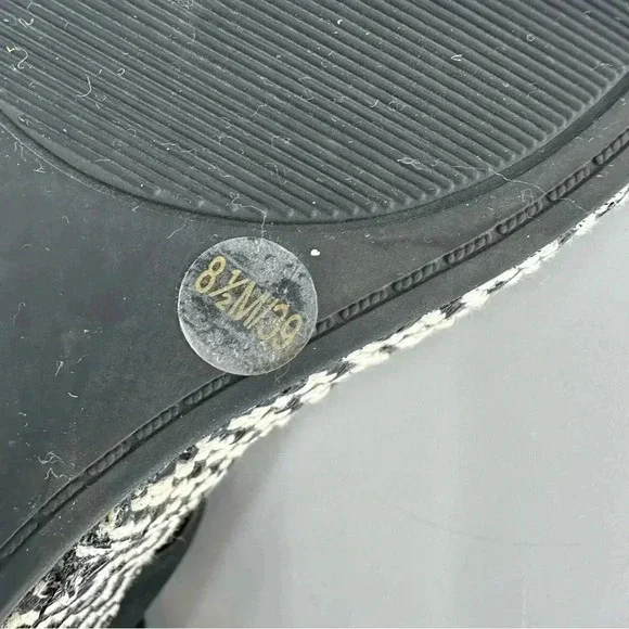 Lucky Brand Kollia Leather Platform Wedge Sandal Black - Picture 7 of 8